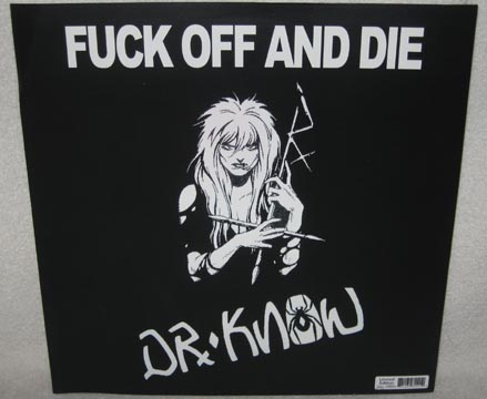 DR KNOW "Fuck Off And Die" LP (Cleopatra) Red Vinyl - Click Image to Close